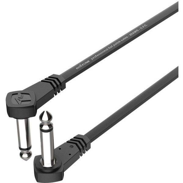 Cablu instrument flat patch audio jack -jack 30 Cm Roxtone